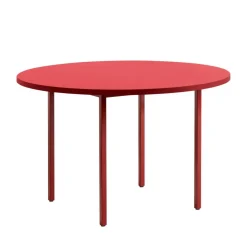 HAY Two-Colour Esstisch Gestell Kastanienrot Ø120cm| Esstische
