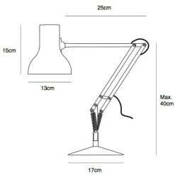 Anglepoise Type 75 Mini Schreibtischleuchte| Schreibtischleuchten