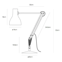 Anglepoise Type 75 Schreibtischleuchte| Schreibtischleuchten