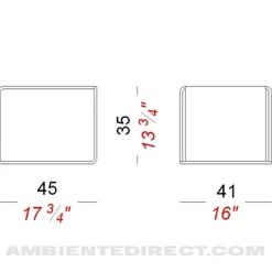 Lapalma Ueno T50 Beistelltisch/Hocker Sitzfläche lackiert| Beistelltische