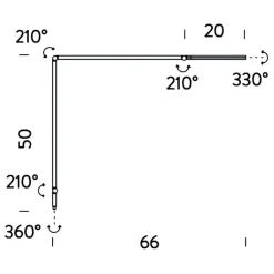 Schreibtischleuchten^Nemo Untitled Linear LED Schreibtischleuchte mit Klemme