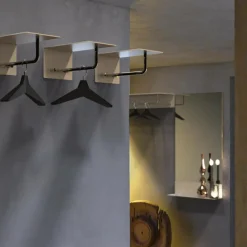 FROST Unu Wandgarderobe mit 2 Haken & Stange| Garderoben