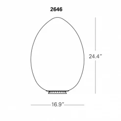 Tischleuchten|Nachttischleuchten^Fontana Arte Uovo 2646 Tischleuchte