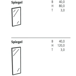 Badaccessoires^Schönbuch Urban Wandspiegel