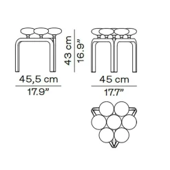 Hocker^Fritz Hansen Utzon Hocker