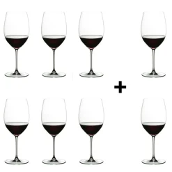 Riedel Veritas Cabernet/Merlot Weinglas 6+2 gratis| Gläser|Weinzubehör
