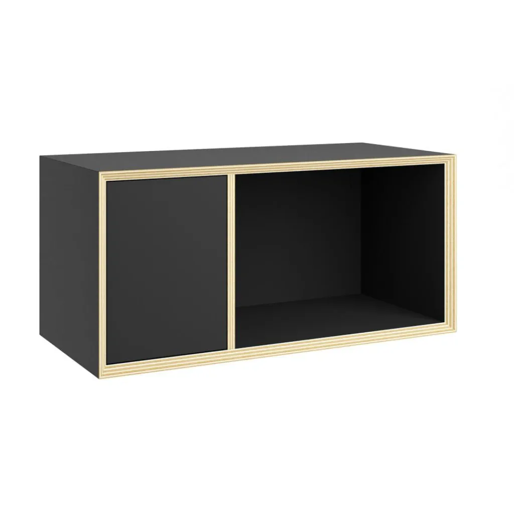 Regale|Regalsysteme^Müller Small Living Vertiko Sixteen Regalelement mit Tür links