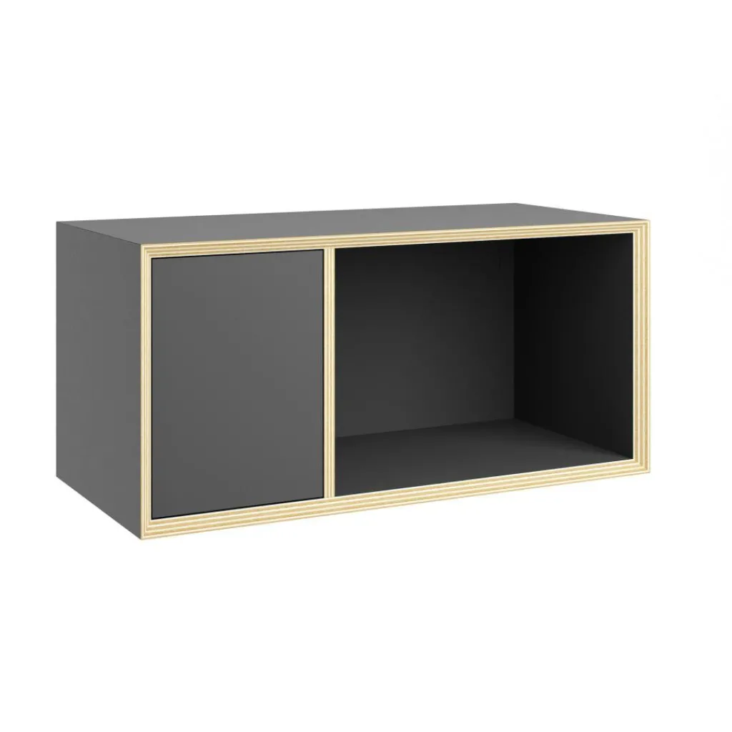 Regale|Regalsysteme^Müller Small Living Vertiko Sixteen Regalelement mit Tür links