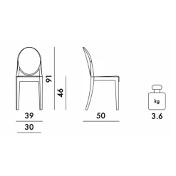 Stühle^Kartell Victoria Ghost Stuhl