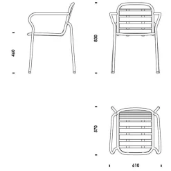 Normann Copenhagen Vig Gartenarmlehnstuhl Holz| Stühle