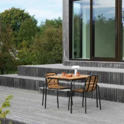 Gartentische^Normann Copenhagen Vig Gartentisch Holz 80x90cm
