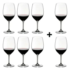 Barzubehör|Weinzubehör^Riedel Vinum Cabernet/Merlot Weinglas 6+2 gratis