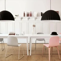 Stühle^Muuto Visu Stuhl mit Holzgestell 4er Set