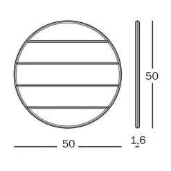 Magis Vitrail Wandspiegel Ø50cm| Badaccessoires