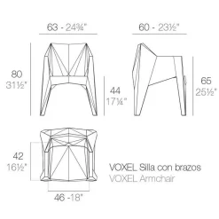 Vondom Voxel Armlehnstuhl| Gartenstühle