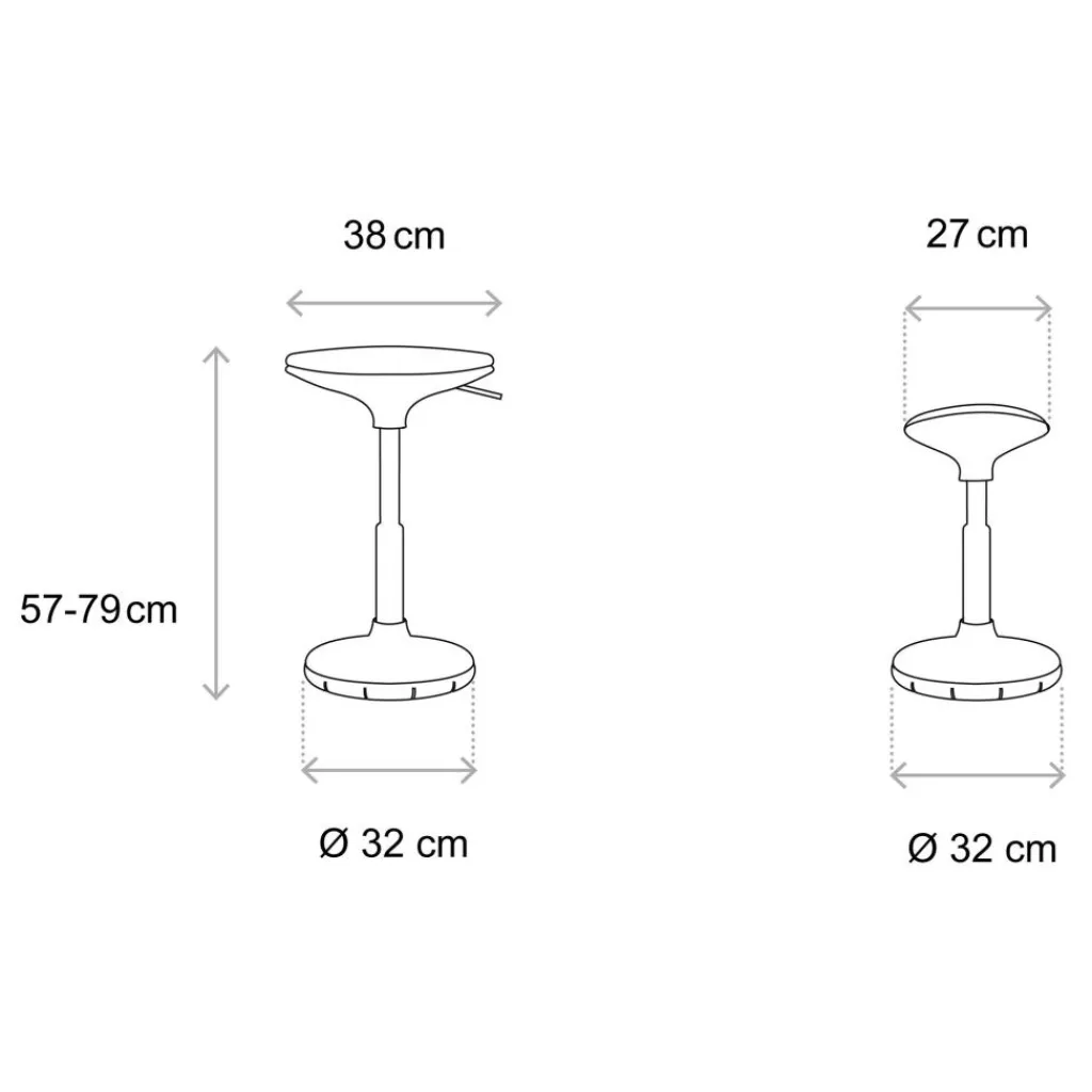 Wagner W3 3D Hocker Fußsohle schwarz| Barhocker