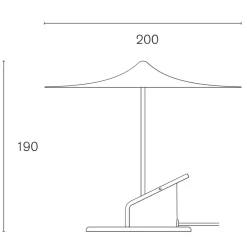 Wästberg w153 Île LED Tisch-/Wandleuchte| Nachttischleuchten