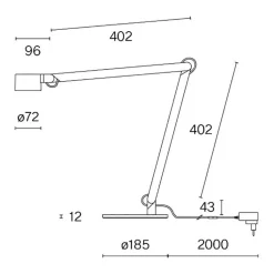 Wästberg w227 Winkel b2 LED Schreibtischleuchte| Schreibtischleuchten