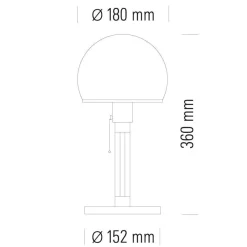 Tischleuchten^Tecnolumen Wagenfeld WG 24 Tischleuchte