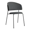 OUT Objekte unserer Tage Wagner Dining Chair gepolstert Gestell schwarz| Stühle