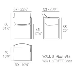 Stühle|Gartenstühle^Vondom Wall Street Armlehnstuhl 2er Set