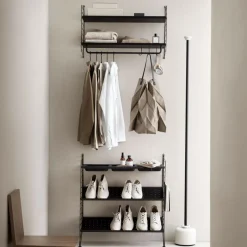 String Wandgarderobe mit Schuhregal groß| Garderoben