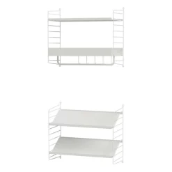 Garderoben^String Wandgarderobe mit Schuhregal klein