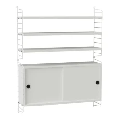 Regale^String Wandregal mit Schrank 78x100x20cm