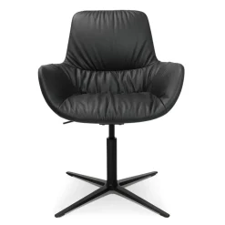 Bürostühle^Wagner W-Club Sessel Leder Vierfußgestell