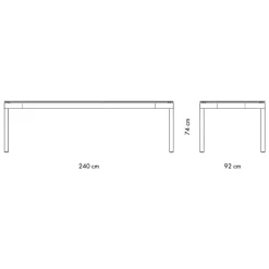 OUT Objekte unserer Tage Wedekind XLarge Esstisch 240x92x74cm| Tische