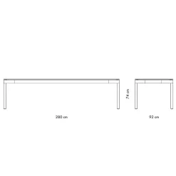 OUT Objekte unserer Tage Wedekind XXLarge Esstisch 280x92x74cm| Esstische