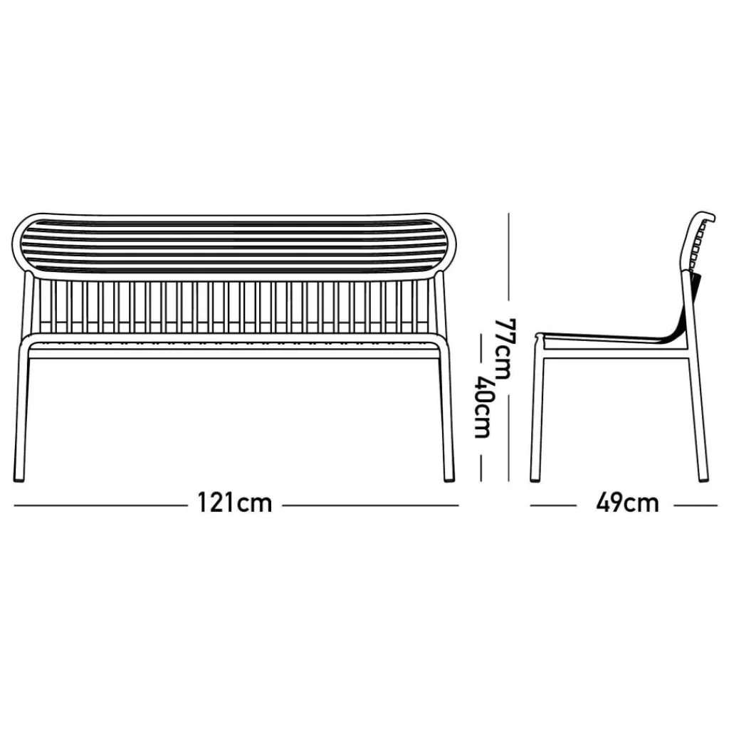 Petite Friture Week-End Gartenbank| Gartenbänke