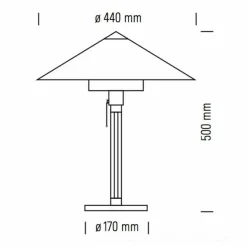 Tischleuchten^Tecnolumen WG 27 Wagenfeld Tischleuchte