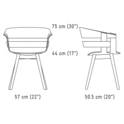 Stühle^Design House Stockholm Wick Armlehnstuhl Gestell Holz