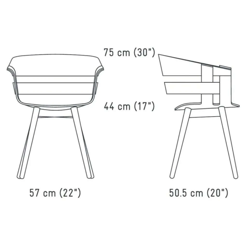 Stühle^Design House Stockholm Wick Armlehnstuhl Gestell Holz