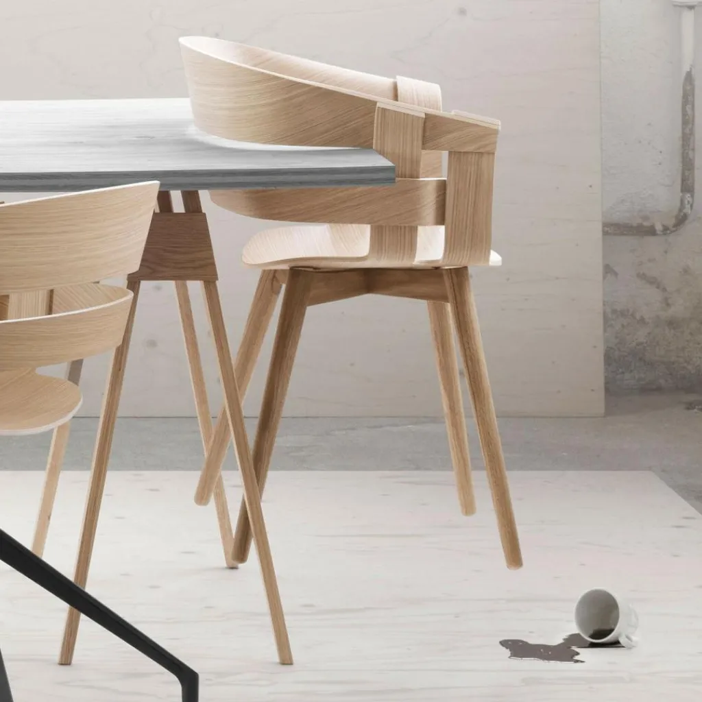 Stühle^Design House Stockholm Wick Armlehnstuhl Gestell Holz