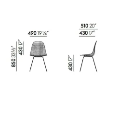 Stühle^Vitra Wire Chair DKX-2 Stuhl