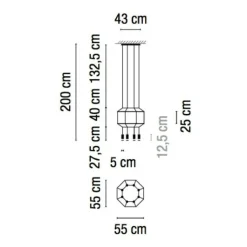 Pendelleuchten^Vibia Wireflow 0303 LED Pendelleuchte