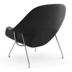 Sessel^Knoll International Womb Chair Relax Gestell verchromt Leder