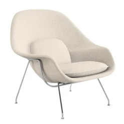 Sessel^Knoll International Womb Chair Relax Gestell verchromt