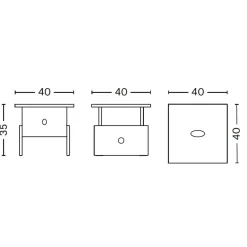 Beistelltische^HAY Woodbox Couchtisch