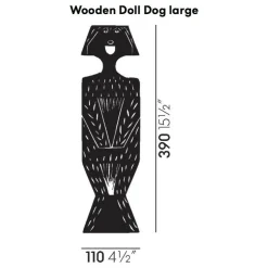 Figuren^Vitra Wooden Doll Dog Holzpuppe
