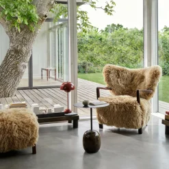 &Tradition Wulff ATD2 Lounge Chair Gestell Walnuss| Sessel