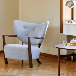 &Tradition Wulff ATD2 Lounge Chair Gestell Walnuss| Sessel