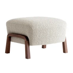Hocker^&Tradition Wulff ATD3 Pouf Gestell Walnuss