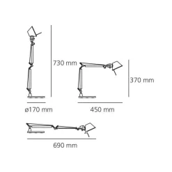 Artemide X-Mas Edition 2023 Tolomeo Micro Tavolo Schreibtischleuchte| Schreibtischleuchten