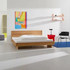 OUT Objekte unserer Tage Zians Large Doppelbett 180x200cm mit Kopfteil| Betten