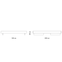 OUT Objekte unserer Tage Zians Large Doppelbett 180x200cm| Betten